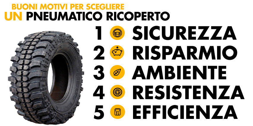 Vendita Pneumatici Ricoperti